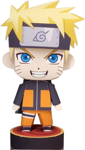 Assembled CultXone papercraft figure